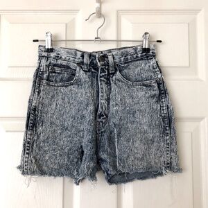 Vtg Pure Jeanswear Acid Wash Cut-Off Jean Shorts Size 9-See Description re Size